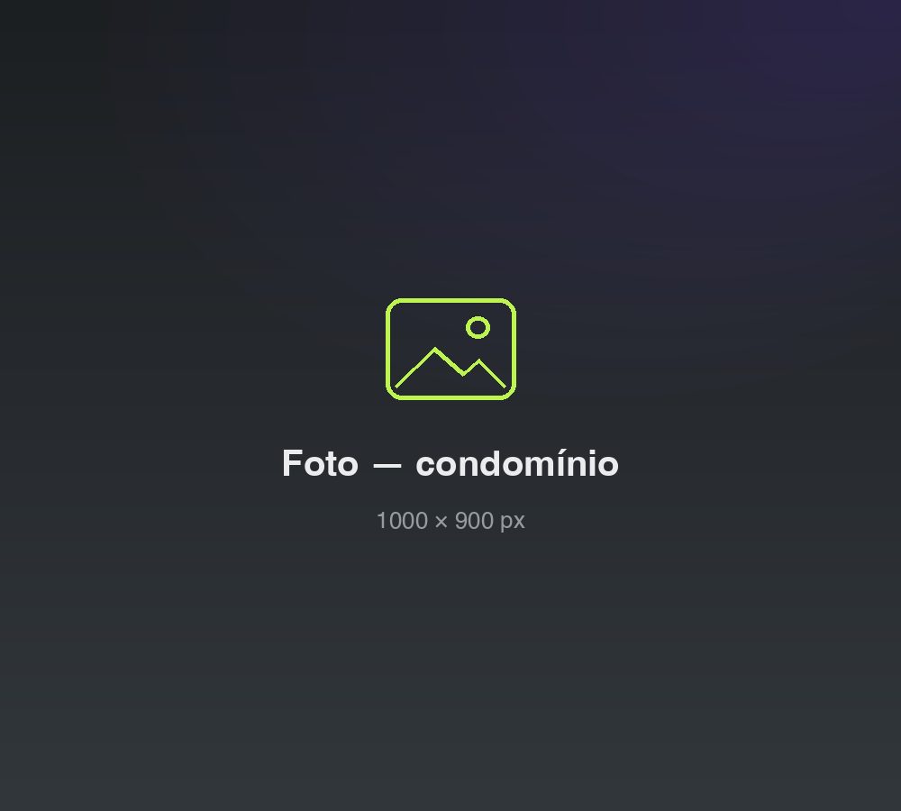 Fachada de condomínio com o Cirvo